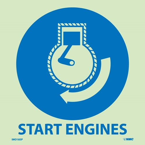 Start Engines Sign (IMO185P)