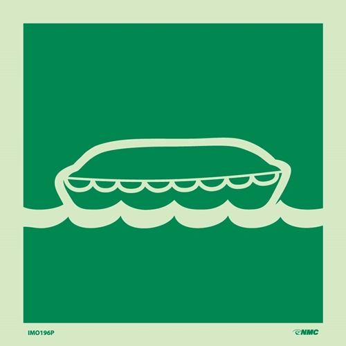 International Marine Organization Life Boat Sign (IMO196P)