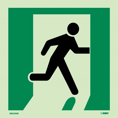 International Marine Organization Exit Right Sign (IMO206R)