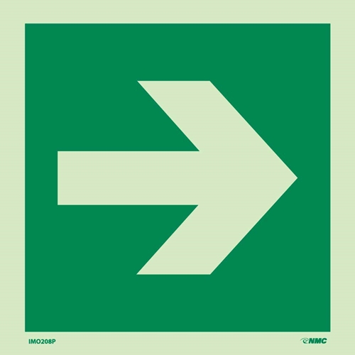 Imo Directional Arrow Straight Sign (IMO208P)