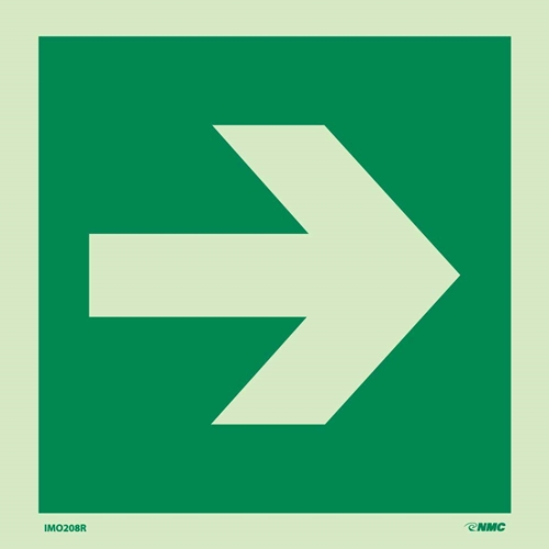 Imo Directional Arrow Straight Sign (IMO208R)