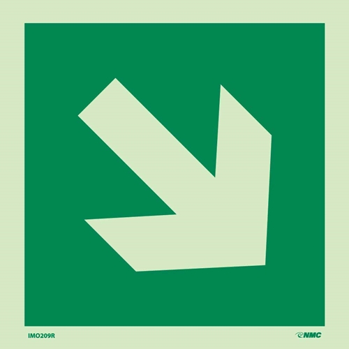 Imo Directional Arrow Diagonal Sign (IMO209R)