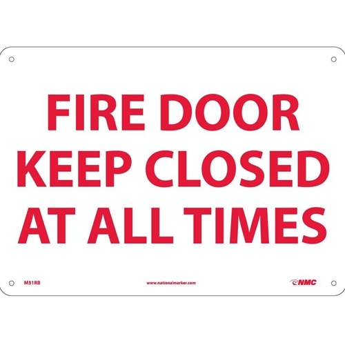 Fire Door Keep Closed At All Times Sign (M31RB)