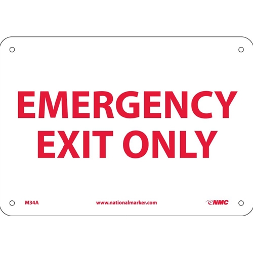 Emergency Exit Only Sign (M34A)