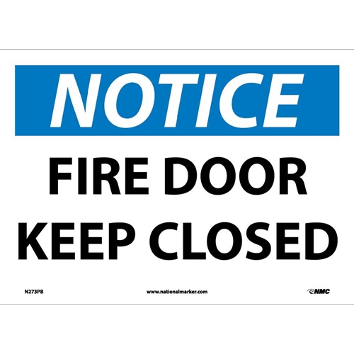 Notice Fire Door Keep Closed Sign (N273PB)