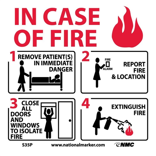 Fire Safety Sign (S35P)