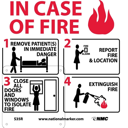 Fire Safety Sign (S35R)