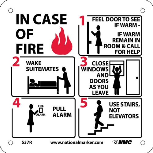Fire Safety Sign (S37R)