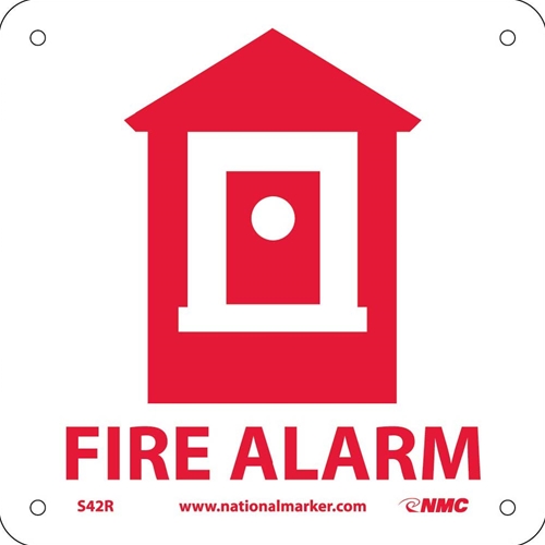 Fire Alarm Sign (S42R)