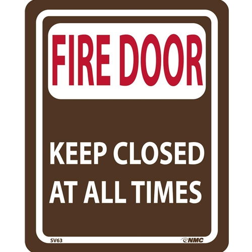 Fire Door Keep Closed At All Times Sign (SV63)