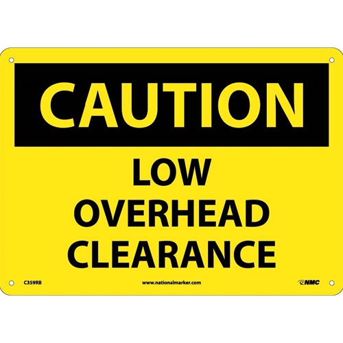 Caution Low Overhead Clearance Sign (C359RB)