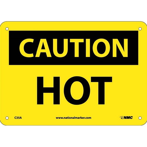 Caution Hot Sign (C35A)