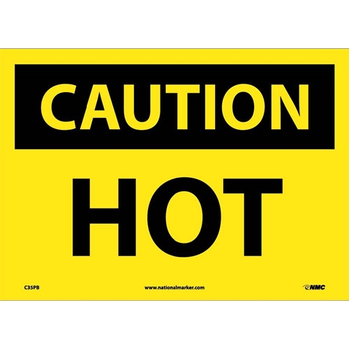 Caution Hot Sign (C35PB)