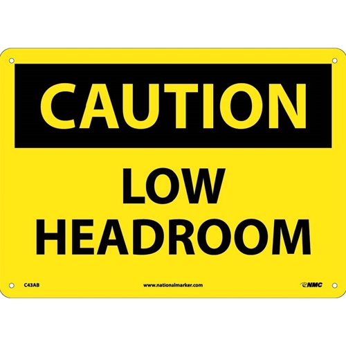 Caution Low Headroom Sign (C43AB)