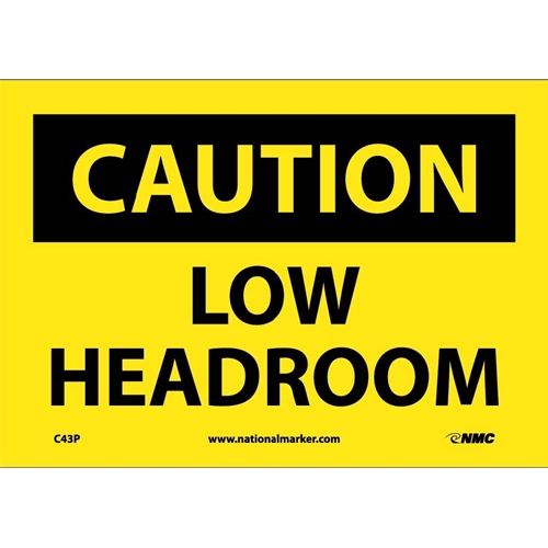 Caution Low Headroom Sign (C43P)