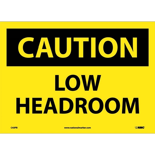 Caution Low Headroom Sign (C43PB)