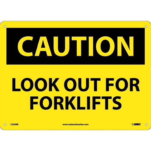 Caution Look Out For Forklifts Sign (C550RB)