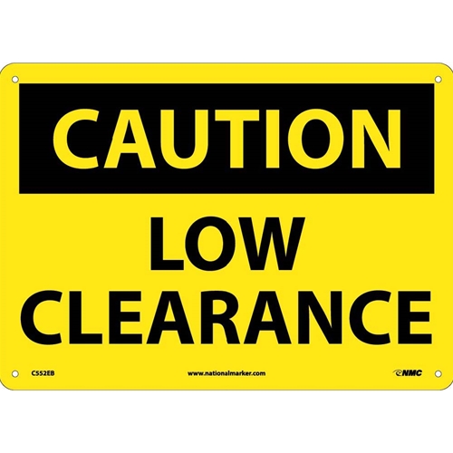 Caution Low Clearance Sign (C552EB)