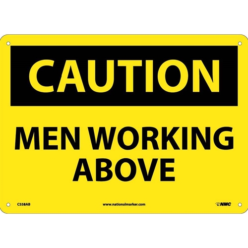 Caution Men Working Above Sign (C558AB)