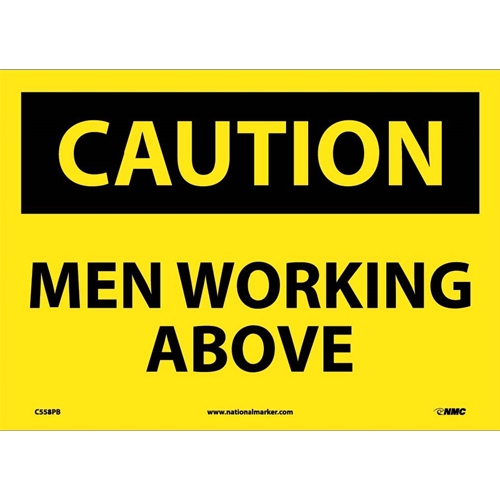 Caution Men Working Above Sign (C558PB)