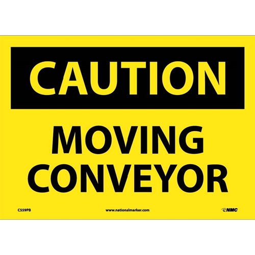 Caution Moving Conveyor Sign (C559PB)