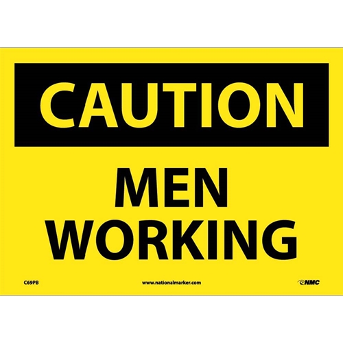 Caution Men Working Sign (C69PB)