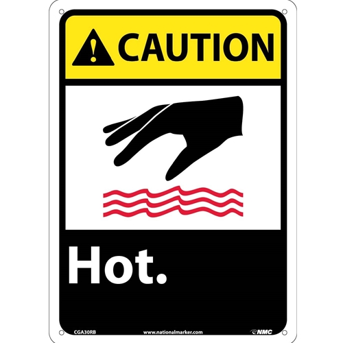 Caution Hot Sign (CGA30RB)