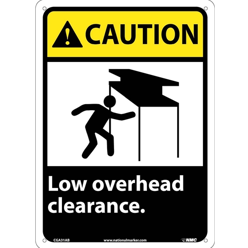 Caution Low Overhead Clearance Sign (CGA31AB)