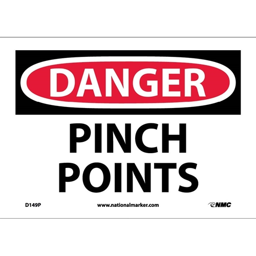 Danger Pinch Points Sign (D149P)