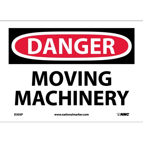 Danger Moving Machinery Sign (D305P)