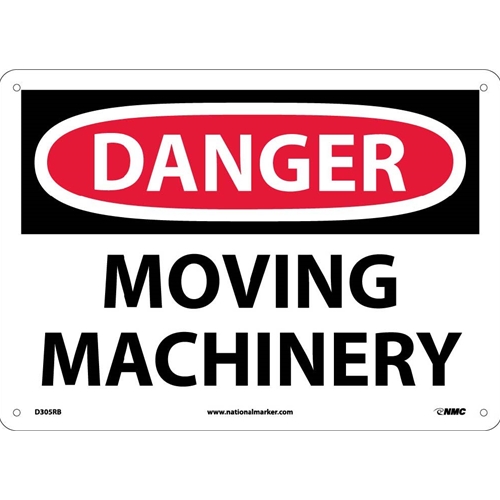 Danger Moving Machinery Sign (D305RB)