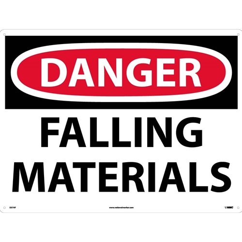 Danger Falling Materials Sign (D37AE)