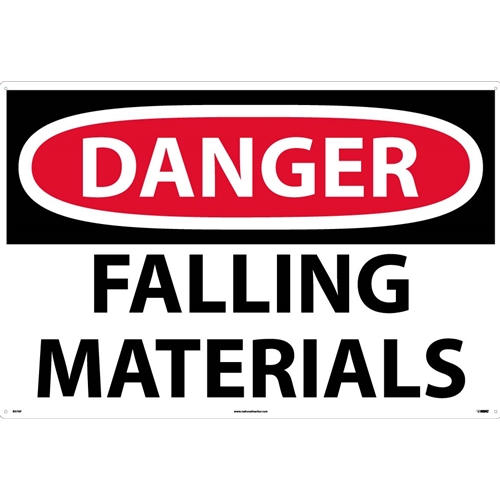 Danger Falling Materials Sign (D37AF)