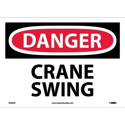 Danger Crane Swing Sign (D405PB)