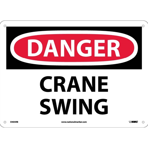 Danger Crane Swing Sign (D405RB)