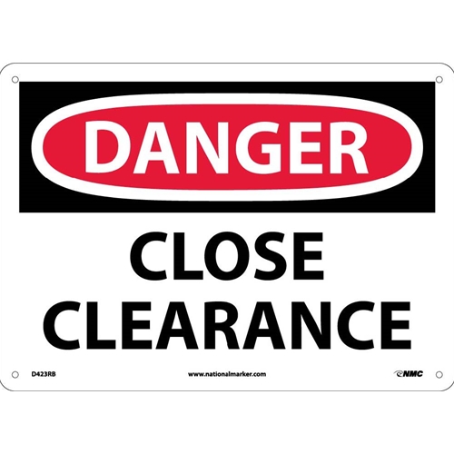 Danger Close Clearance Sign (D423RB)