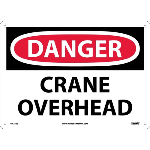 Danger Crane Overhead Sign (D425EB)