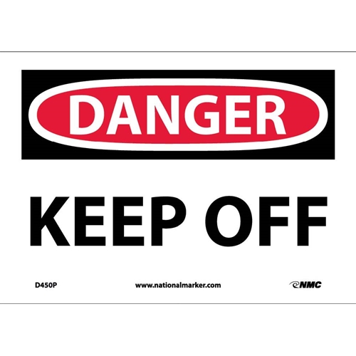 Danger Keep Off Sign (D450P)
