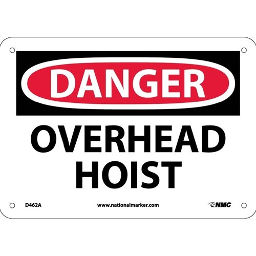 Danger Overhead Hoist Sign (D462A)