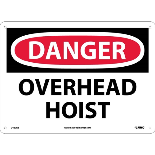 Danger Overhead Hoist Sign (D462RB)