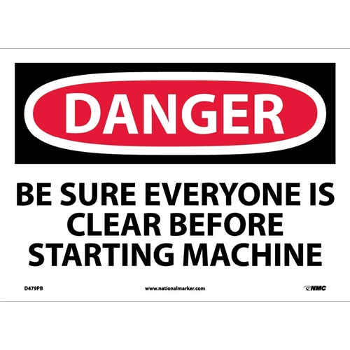 Danger Machine Safety Sign (D479PB)