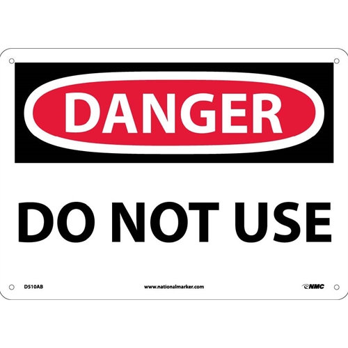 Danger Do Not Use Sign (D510AB)