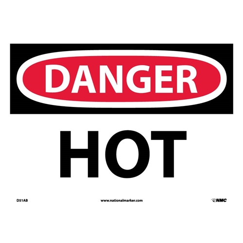 Danger Hot Sign (D51AB)