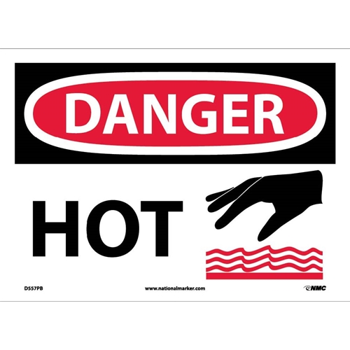 Danger Hot Sign (D557PB)