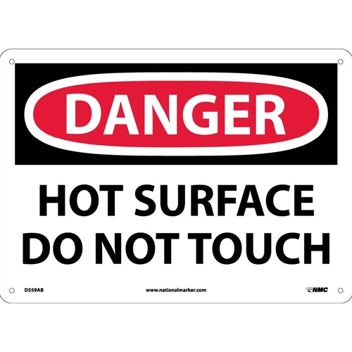 Danger Hot Surface Do Not Touch Sign (D559AB)