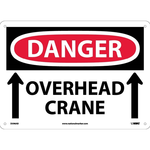 Danger Overhead Crane Sign (D596AB)