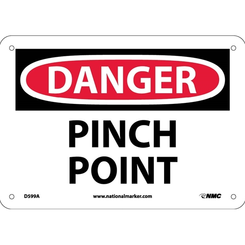 Danger Pinch Point Sign (D599A)