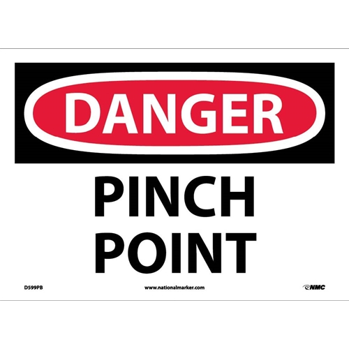 Danger Pinch Point Sign (D599PB)