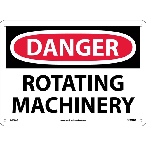 Danger Rotating Machinery Sign (D608AB)