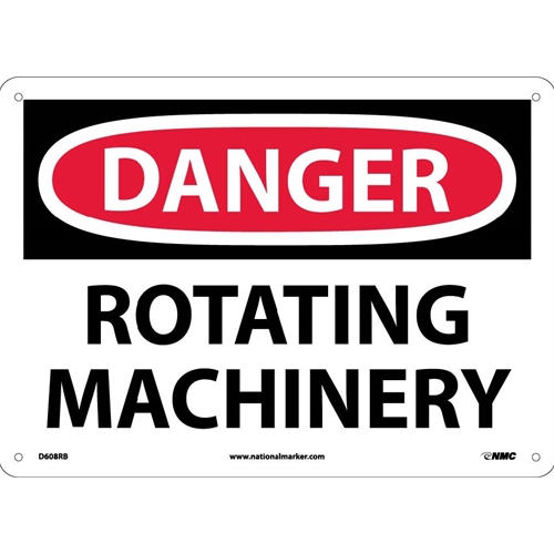 Danger Rotating Machinery Sign (D608RB)